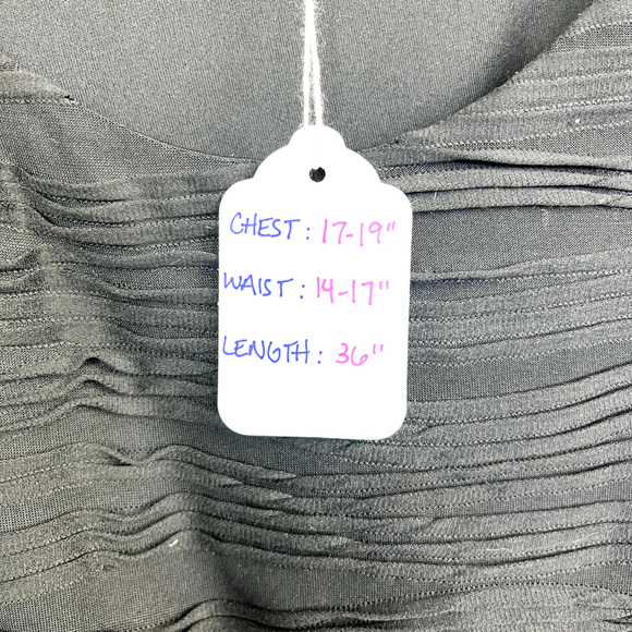 H&M Form Fitting Black Dress Mid Length - Picture 3 of 8